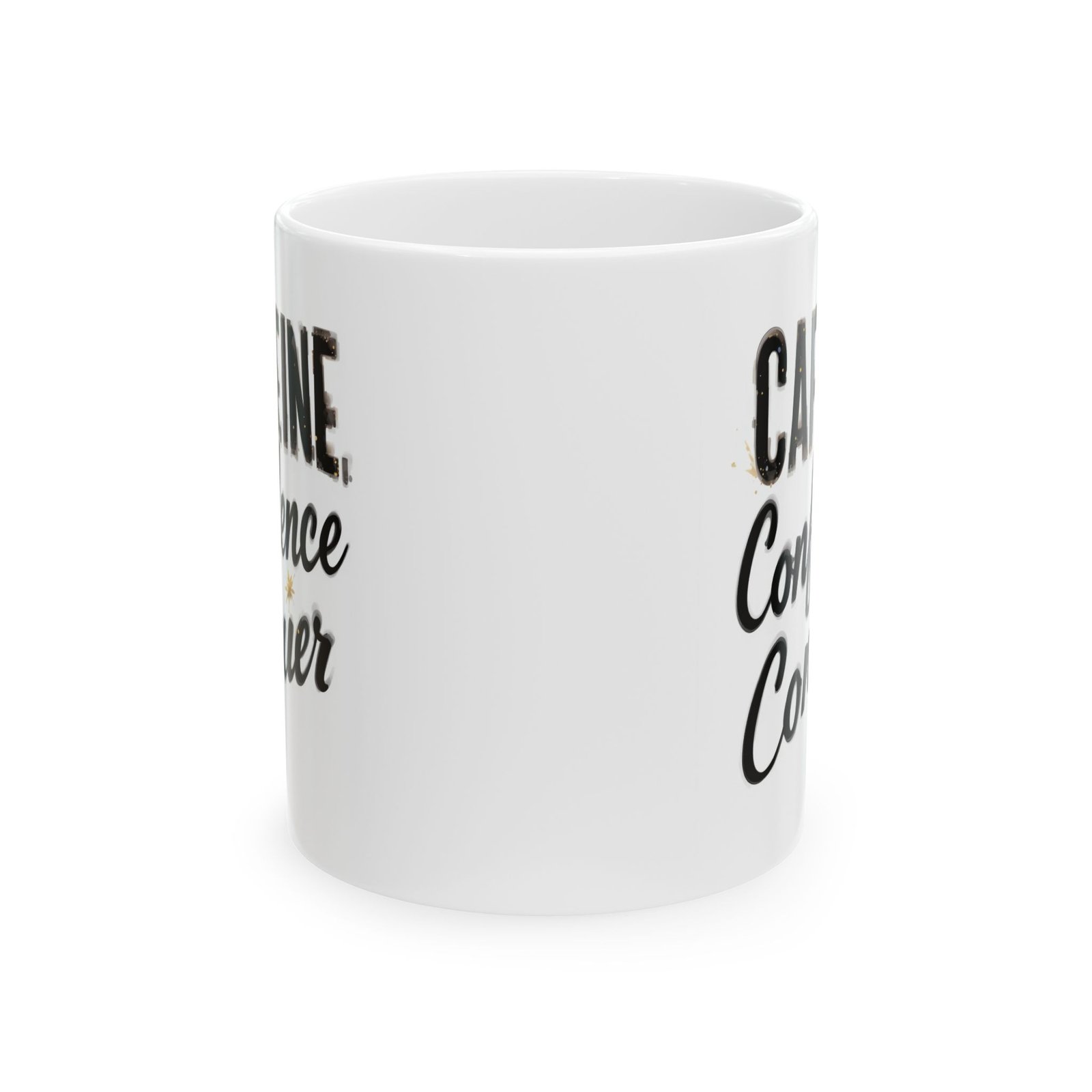 Caffeine Confidence Conquer | Motivational Coffee Mug for Women, Empowering Office Cup, Inspirational Gift Idea - Image 2