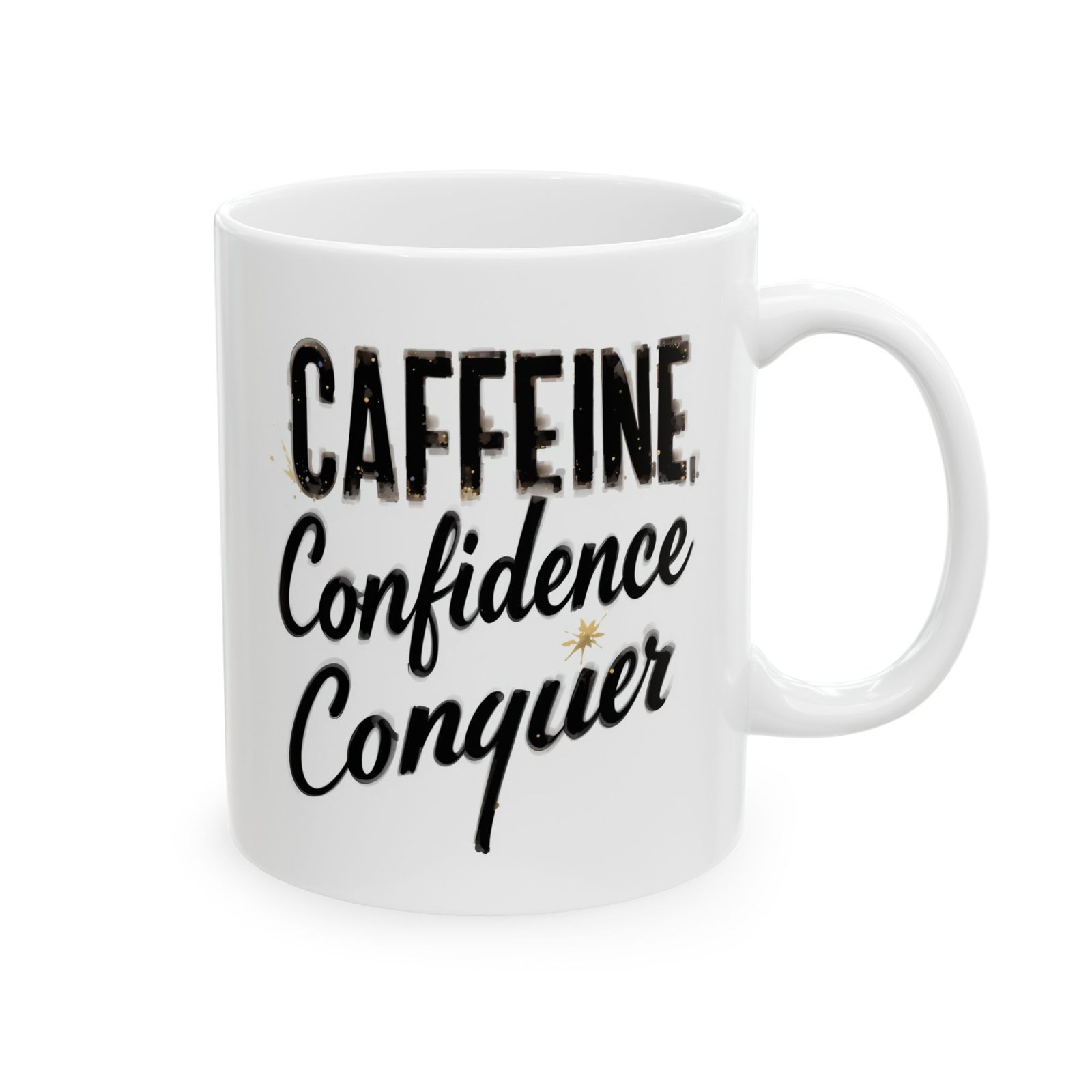 Caffeine Confidence Conquer | Motivational Coffee Mug for Women, Empowering Office Cup, Inspirational Gift Idea - Image 4